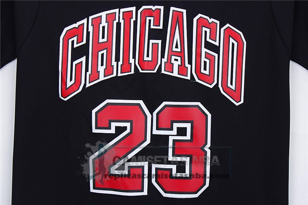 Camiseta Manga Corta Bulls Jordan Negro